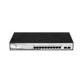 DLK-DGS-1210-10P 10-Port PoE Gigabit WebSmart Switch, including 2 Gigabit Combo BASE-T/SFP